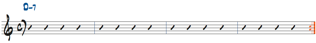 Dm7の楽譜