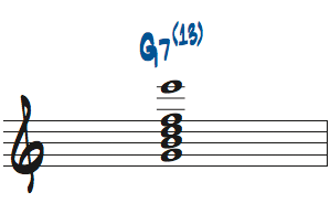 ドミナントコードのテンションの聴き分け問題2の解答楽譜