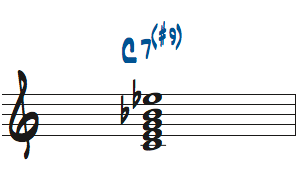 ドミナントコードのテンションの聴き分け問題3の解答楽譜