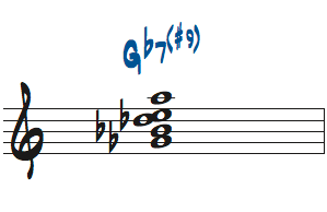ドミナントコードのテンションの聴き分け問題9の解答楽譜
