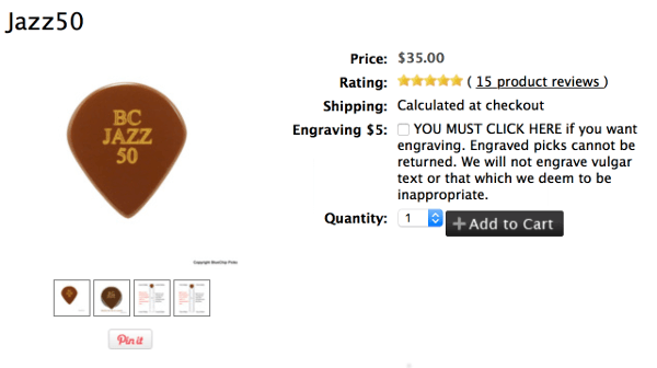 BlueChip Picks Jazz50の購入画面