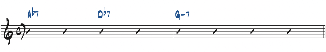 Ab7-Db7-Gm7
