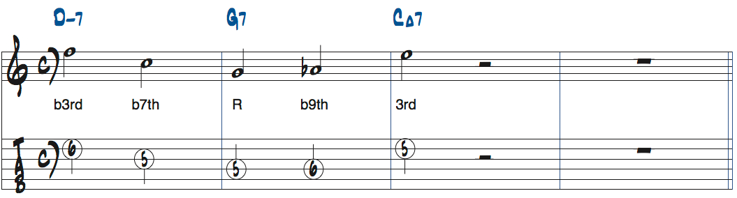 メジャー251・ターゲットノート楽譜
