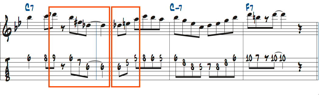 DbMaj7で使うAbトライアド楽譜
