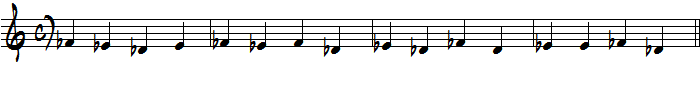 5弦にフラットを使った読譜練習楽譜