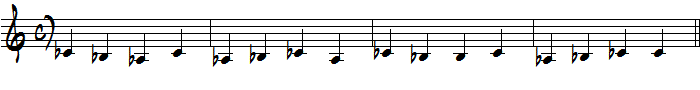 6弦にフラットを使った読譜練習楽譜