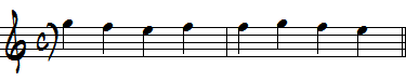 2弦の読譜練習