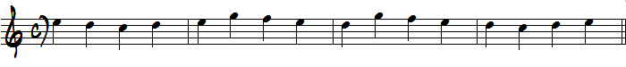 3弦の読譜練習