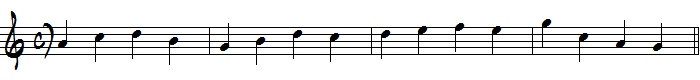 4弦の読譜練習