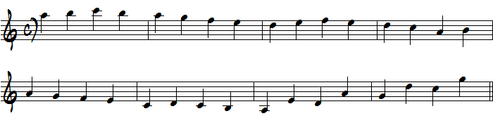 1弦の読譜練習