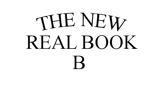 Bからはじまる曲（THE NEW REAL BOOK Vol.1）