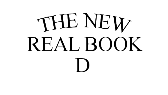 Dからはじまる曲（THE NEW REAL BOOK Vol.1）