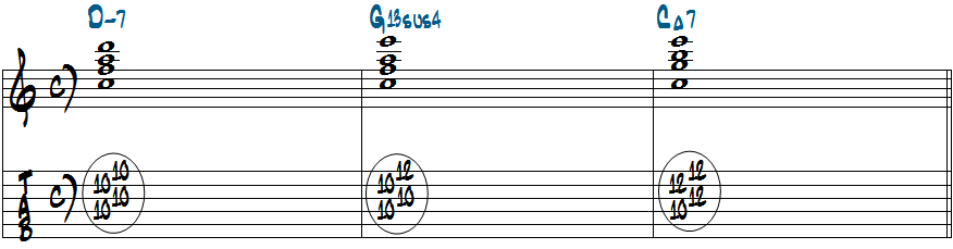 Dm7-G13sus4-CM7