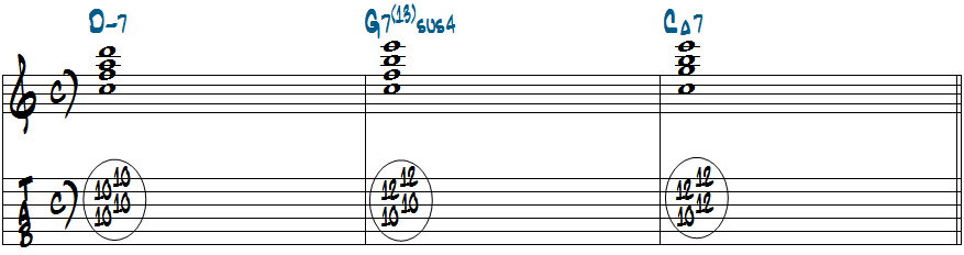 Dm7-G13sus4-CM7