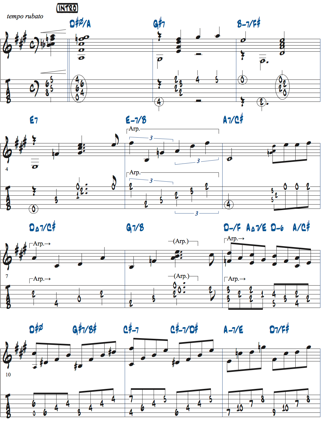 ジョナサン・クライスバーグの星影のステライントロ楽譜ページ1