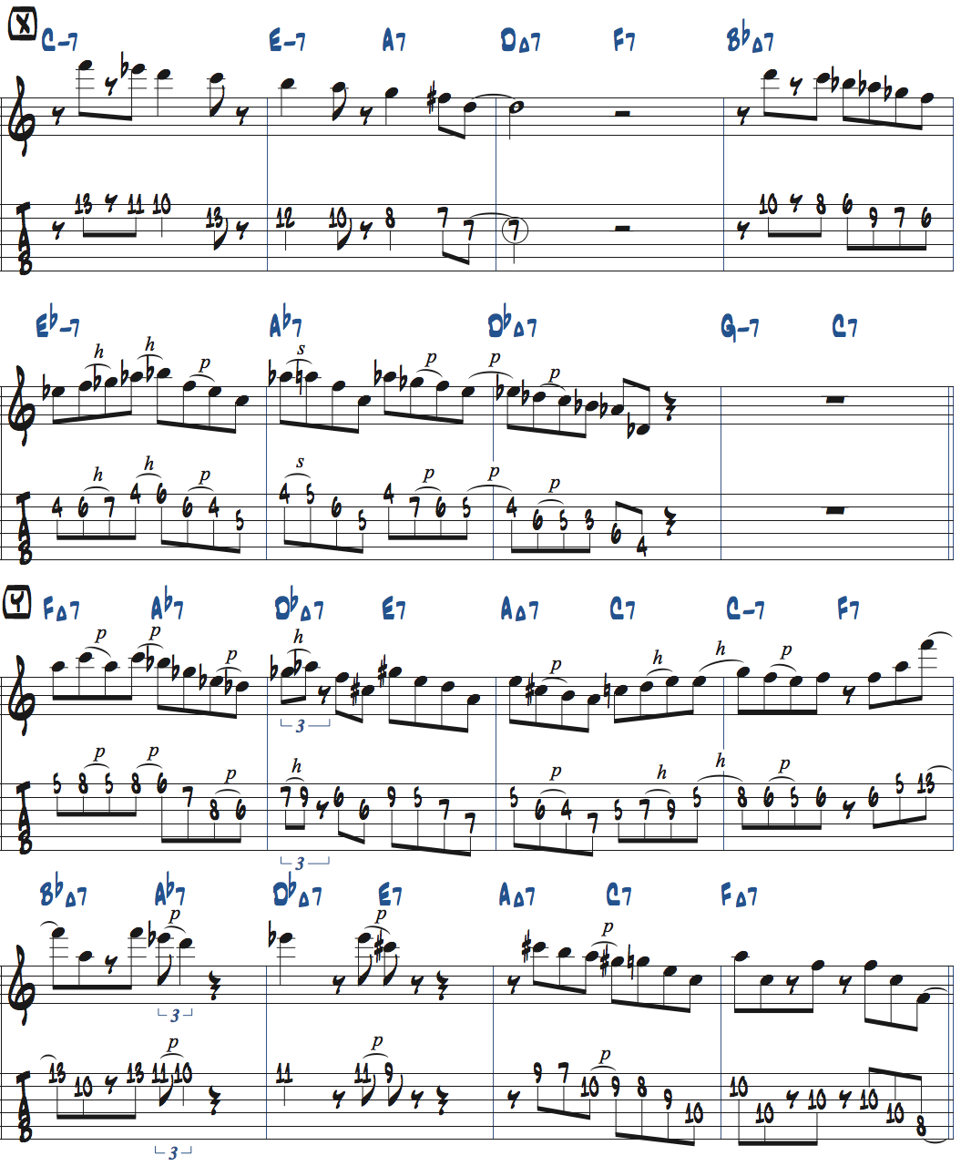 カート・ローゼンウィンケル「26-2」アドリブ7コラース目タブ譜付きギタースコア楽譜ページ2