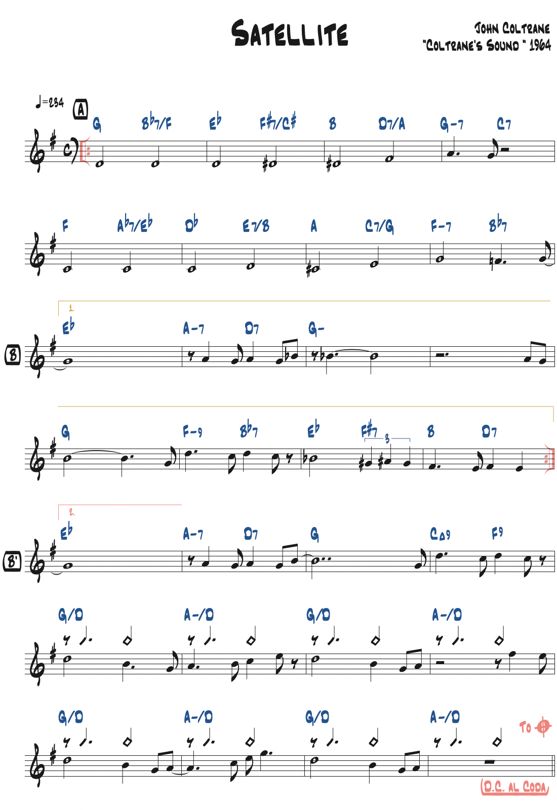 Satelliteのリードシートページ1