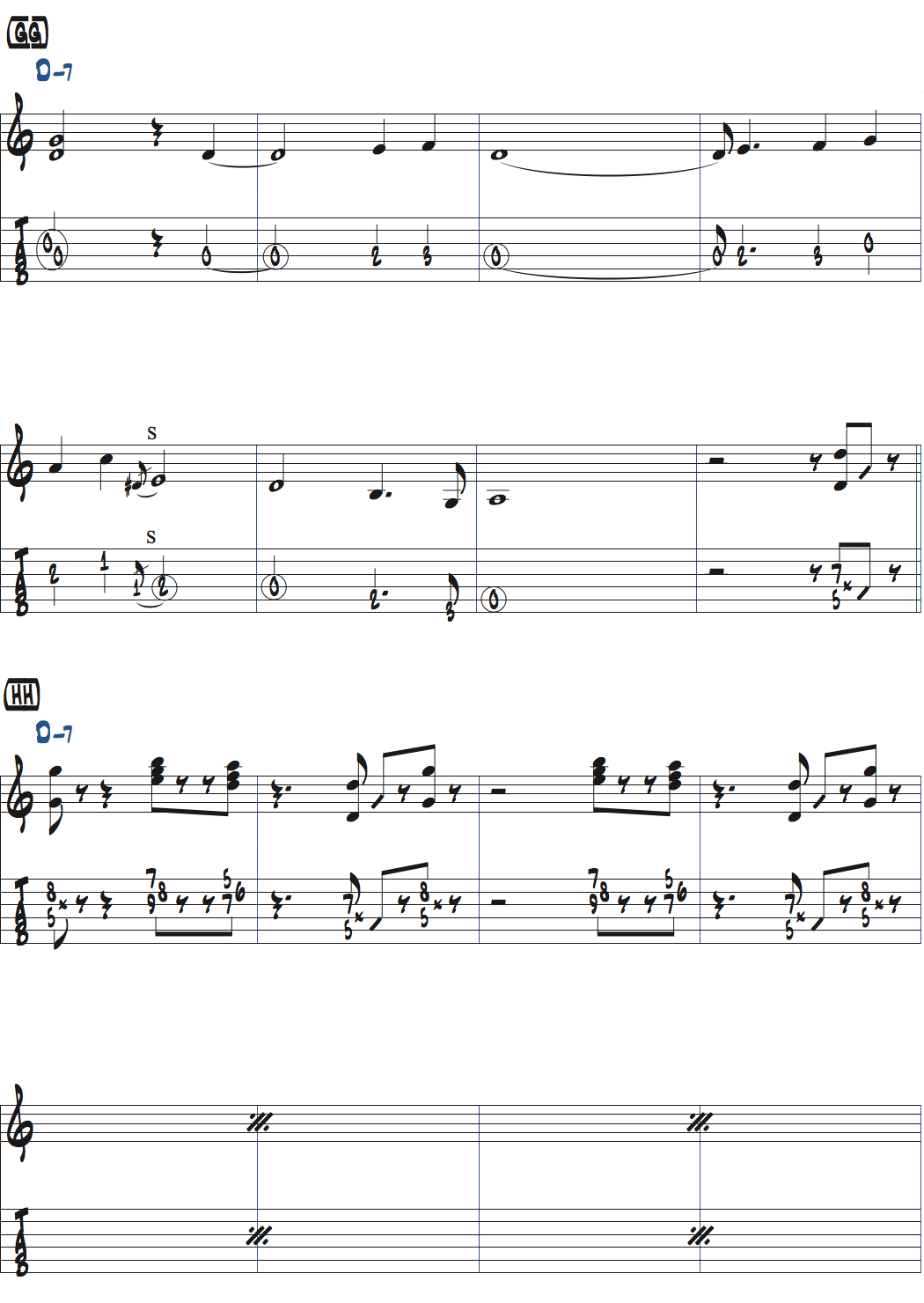 ウェス・ モンゴメリーimpressionsの後テーマ・メロディ・エンディング楽譜ページ3