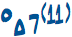 dimMa7(11)のコードネーム表記