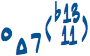 dimMa7(11,b13)のコードネーム表記