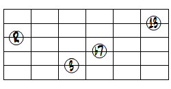 7(13)ドロップ2ヴォイシング5弦ルート第1転回形