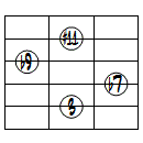 7(b9,#11)ドロップ2ヴォイシング5弦ルート第1転回形