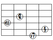 7(#11)ドロップ2ヴォイシング6弦ルート第3転回形