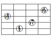 7(#5,b9)ドロップ2ヴォイシング5弦ルート第1転回形