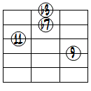m11ドロップ2ヴォイシング4弦ルート基本形