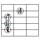 m7(11)ドロップ2ヴォイシング5弦ルート基本形