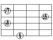 13(b9)ドロップ3ヴォイシング6弦ルート第1転回形